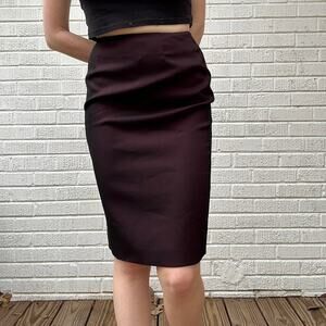 Express Vintage 90's Burgundy Skirt